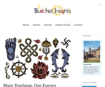 Buddhistinsights.com(Connecting people with Monastics) Screenshot