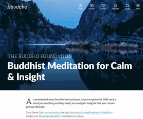 Buddho.org(Buddhist Meditation for Calm & Insight) Screenshot