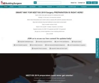 Buddingsurgeon.com(NEET-SS 2020) Screenshot