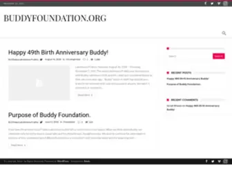 Buddyfoundation.org(In memory of late Dr) Screenshot