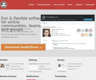 Buddypress.org(Fun & flexible software for online communities) Screenshot