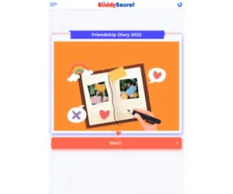 Buddysecret.com(Friendship Diary 2024) Screenshot