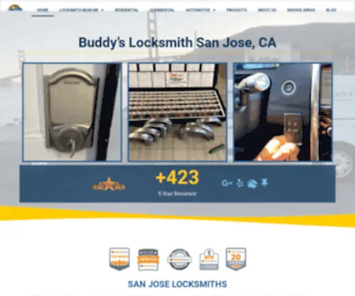 Buddyslocksmith.com(Buddy's Locksmith San Jose) Screenshot