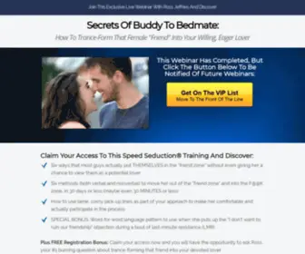 Buddytobedmate.com(Ross Jeffries Speed Seduction Webinar) Screenshot