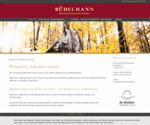 Budelmann-Bestattung.de(Särge) Screenshot
