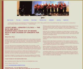 Buderimmalechoir.org.au(BMC) Screenshot