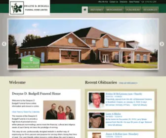 Budgellfuneralhome.ca(Dwayne D. Budgell Funeral Home Limited) Screenshot