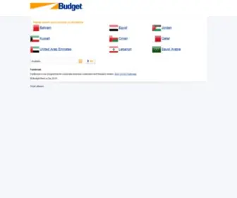 Budget-Arabia.com(Budget Rent a Car in the Middle East) Screenshot