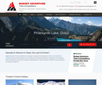 Budgetadventuretreks.com(Budget Adventure Treks) Screenshot