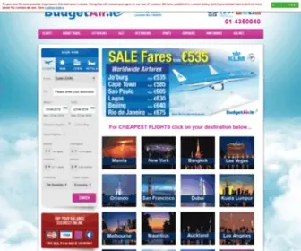 Budgetair.ie(Cheap Flights from Ireland) Screenshot