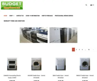 Budgetappliances.ie(Budget Appliances) Screenshot