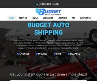 Budgetautoshipping.com(Budget Auto Shipping) Screenshot