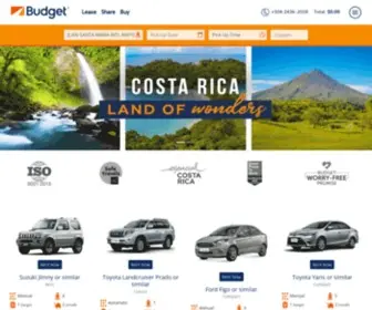 Budget.co.cr(Budget Car Rental Costa Rica) Screenshot