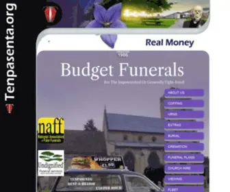 Budgetfunerals.org(Funerals on a budget from only £400) Screenshot
