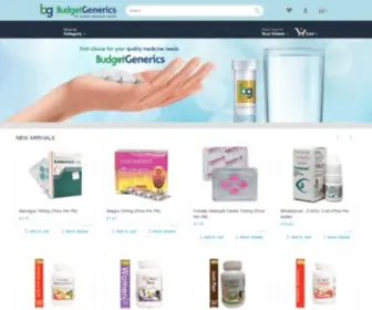 Budgetgenerics.com(International Online Pharmacy Online) Screenshot