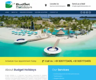 Budgetholidaysindia.com(Budget Holidays India) Screenshot