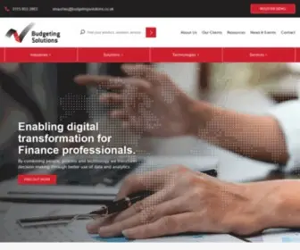 Budgetingsolutions.co.uk(IBM Analytics Gold Business Partner) Screenshot
