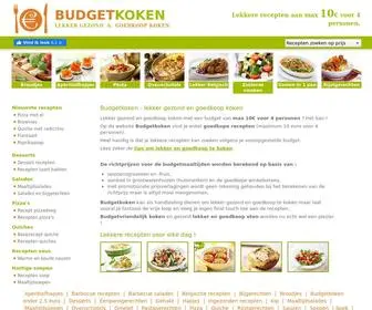 Budgetkoken.be(Lekker gezond goedkoop koken en eten) Screenshot