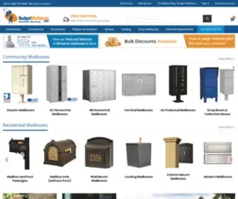 Budgetmailboxes.com(Mailboxes for Sale) Screenshot