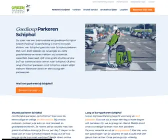 Budgetparkingschiphol.nl(Voordelig Parkeren bij Schiphol) Screenshot