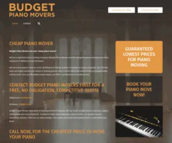 Budgetpianomovers.com.au(Cheap Piano Mover) Screenshot