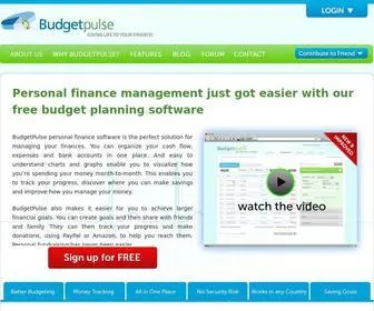 Budgetpulse.com(Budgeting and forecasting software) Screenshot