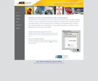 Budgetrentalfine.com(ATS Processing Services) Screenshot