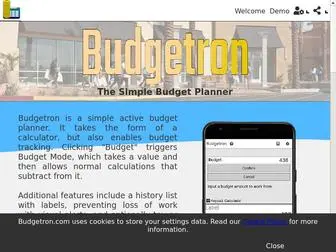 Budgetron.com(Budget) Screenshot