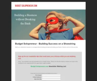 Budgetsolopreneur.com(Solopreneur) Screenshot