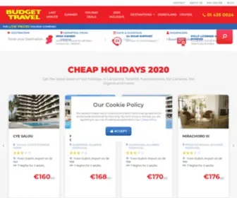 Budgettravel.ie(Budget Travel) Screenshot