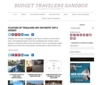 Budgettravelerssandbox.com(Budget travel) Screenshot