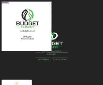 Budgetvapors.com(Budget Vapors) Screenshot