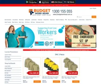 Budgetworkwear.com.au(Budget Workwear) Screenshot