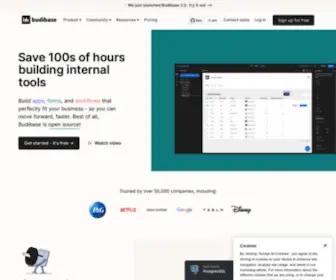 Budibase.com(Build internal tools in minutes) Screenshot