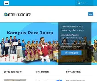 Budiluhur.ac.id(Universitas Budi Luhur) Screenshot