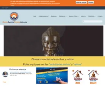 Budismo-Valencia.com(Bienvenido a la pagina web) Screenshot