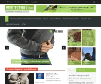 Buditezdravi.info(Naslovna) Screenshot