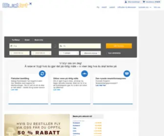 Budjet.no(Bestill billige flyreiser og hotell hos Budjet) Screenshot