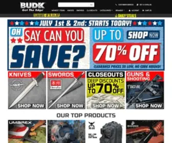 Budk.com(Knives & Swords At The Lowest Prices) Screenshot