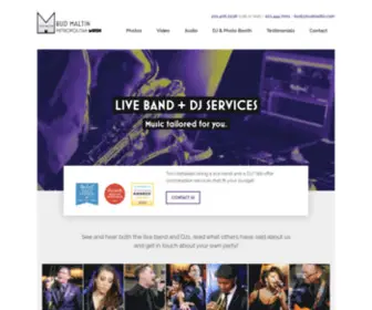 Budmaltin.com(Bud Maltin Metropolitan Music) Screenshot