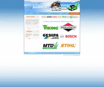 Budmech.com(Autoryzowany przedstawiciel Gesipa Bosch Stihl Viking Wendt Longyear) Screenshot