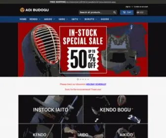Budo-AOI.com(KENDO IAIDO AIKIDO (Bogu) Screenshot