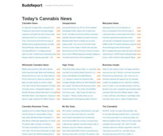 Budsreport.com(Cannabis Industry News Dashboard) Screenshot