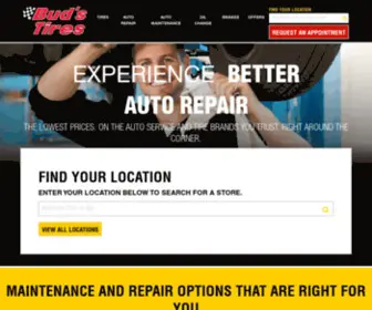 Budstires.com(Auto Repair and Maintenance) Screenshot