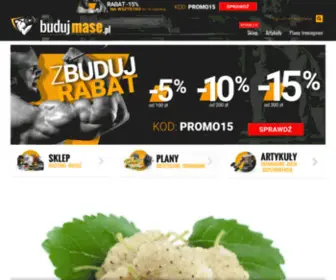 BudujMase.pl(Sklep, plany treningowe, porady i artykuły) Screenshot