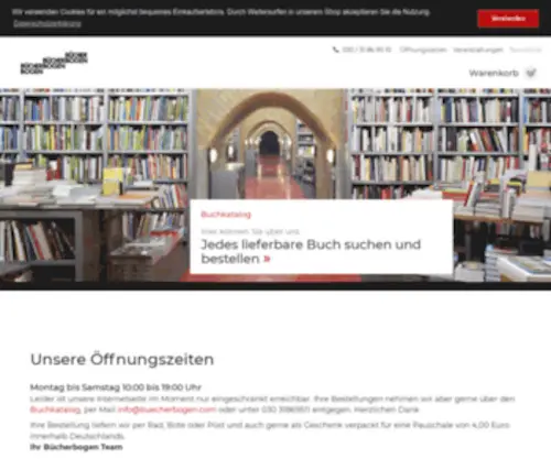 Buecherbogen.com(Bücher) Screenshot