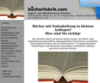Buecherfabrik.com Screenshot