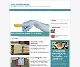 Buechersammler.de(über Bücher und alles Alte aus Papier) Screenshot