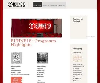 Buehne16.at(Willkommen in der B) Screenshot