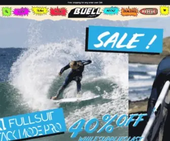 Buellsurf.com(Buell Wetsuits & Surf) Screenshot